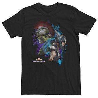 Big & Tall Marvel Thor Ragnarok Hulk Side Profile Game Faces Tee
