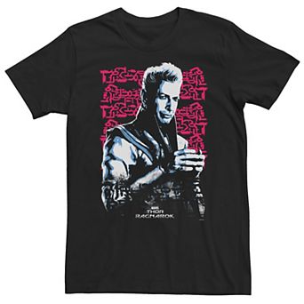 Big & Tall Marvel Thor Ragnarok The Grandmaster Tonal Glyphs Tee