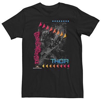 Big & Tall Marvel Thor Ragnarok Color Pop Shapes Collage Tee