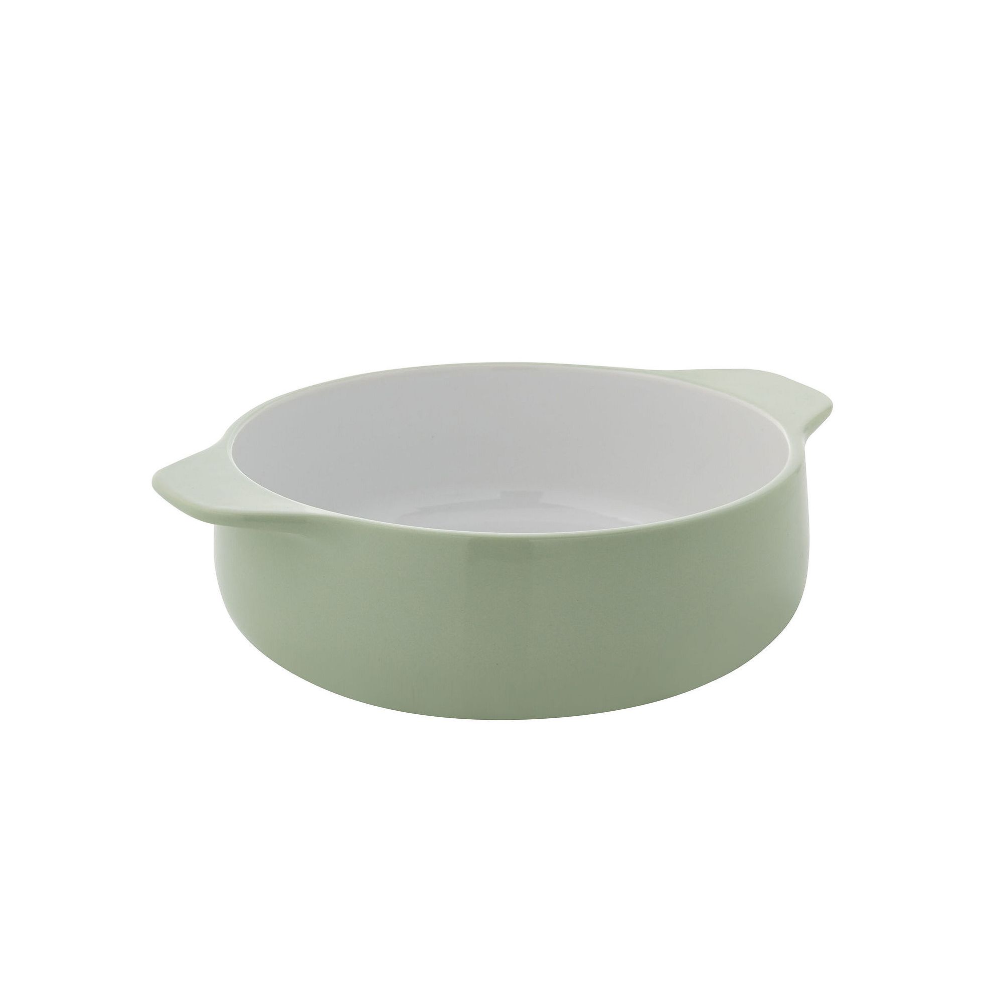 KitchenAid KQ990BX Vitrified Stoneware 2-qt. Round Casserole Baker, Green