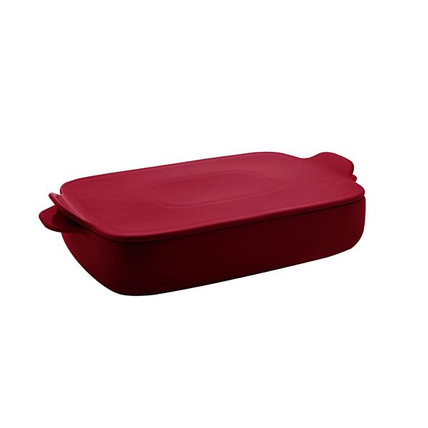 KitchenAid KQ994BX Vitrified Stoneware 4.5qt. Rectangular Baker with Lid
