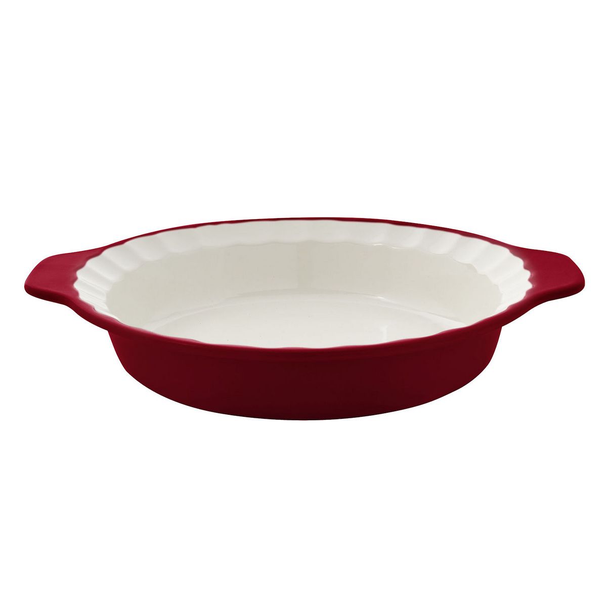 KitchenAid KQ995BX Vitrified Stoneware 9-in. Pie Plate - Empire Red