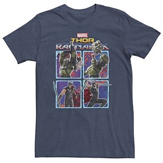 Big & Tall Marvel Thor, Ragnarok, Hulk & Thor Four Square Tee