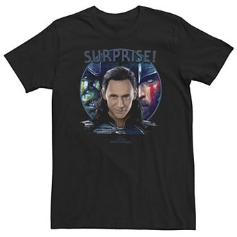 Big & Tall Marvel Thor Ragnarok Loki Surprise! Shadows Tee