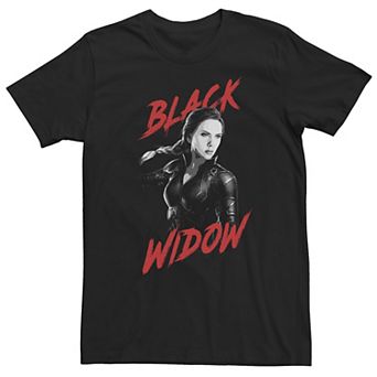 Big & Tall Marvel Avengers Endgame Black Widow Tonal Portrait Tee