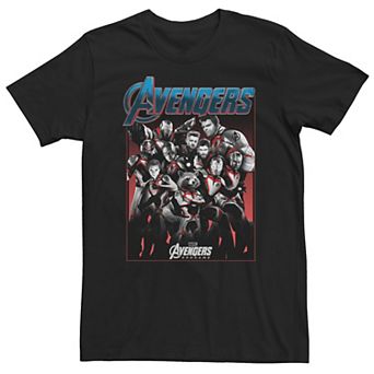 Big & Tall Marvel Avengers Endgame Main Cast Group Shot Tee