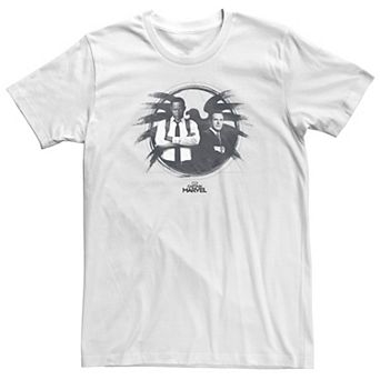 Big & Tall Marvel Captain Marvel Young Fury and Coulson Tee