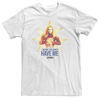 Big & Tall Marvel Avengers Endgame Captain Marvel Logo Tee