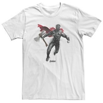 Big & Tall Marvel Avengers Endgame Thor Spray Paint Tee