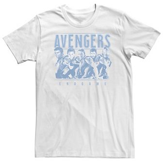 Big & Tall Marvel Avengers Endgame Ornate Suited Up Group Shot Tee