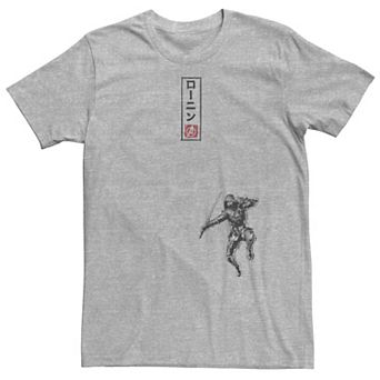 Big & Tall Marvel Ronan Jump Kanji Text Tee