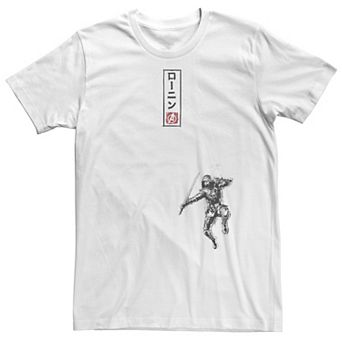 Big & Tall Marvel Ronan Jump Kanji Text Tee