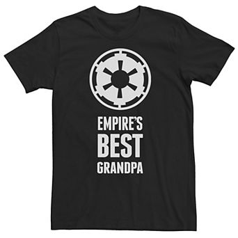 Big & Tall Star Wars Empire's Best Grandpa Empire Logo Tee