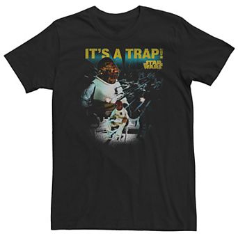 Big & Tall Star Wars Admiral Ackbar It's A Trap Tee