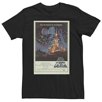 Big & Tall Star Wars La Guerra De Las Galaxias Movie Poster Tee