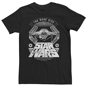 Big & Tall Star Wars Tie Fighter Dark Side Poster Tee