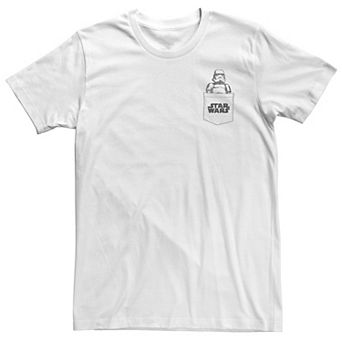 Big & Tall Star Wars Stormtrooper Title Logo Pocket Tee