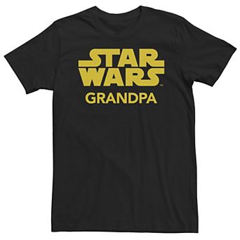 Big & Tall Star Wars Grandpa Classic Title Logo Tee