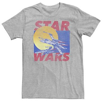 Big & Tall Star Wars X-Wing Retro Sunset Flight Tee
