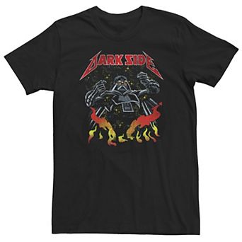 Big & Tall Star Wars Darth Vader Heavy Metal Flames Tee