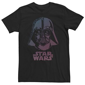 Big & Tall Star Wars Darth Vader Hypnotic Line Portrait Tee