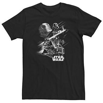 Big & Tall Star Wars Darth Vader Action Collage Poster Tee