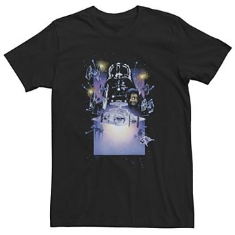 Big & Tall Star Wars: The Empire Strikes Back Group Shot Dark Portrait Tee