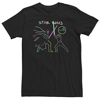 Big & Tall Star Wars Neon Fighters Tee