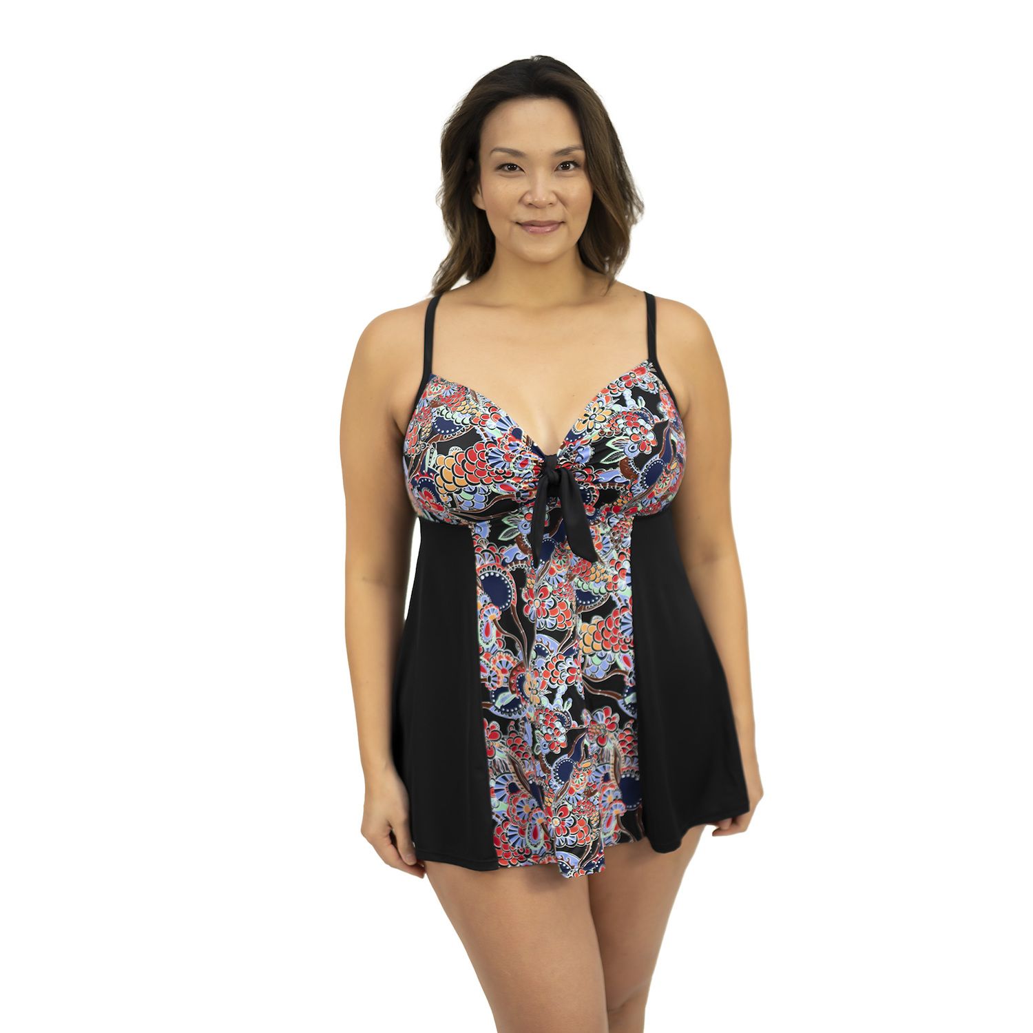 a shore fit plus size swimdress