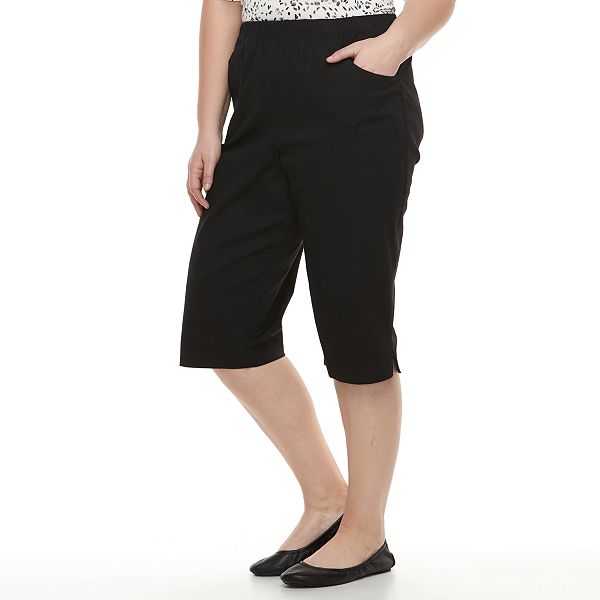 Plus Size Croft & Barrow Simple Vented Capris