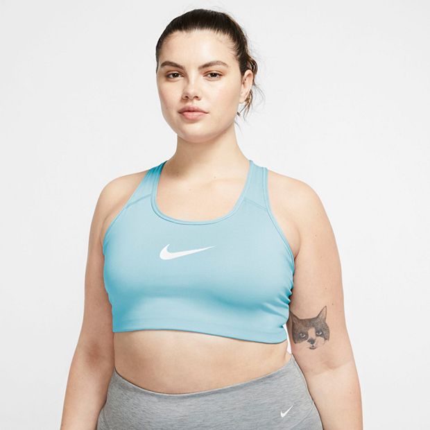 justering Flagermus Demonstrere Plus Size Nike Dri-FIT Swoosh Medium-Support Non-Padded Sports Bra