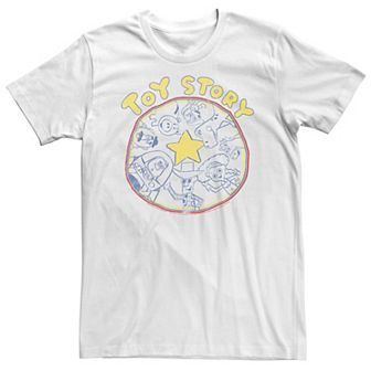 Big & Tall Disney / Pixar Woody, Buzz Lightyear And Friends Circle Tee