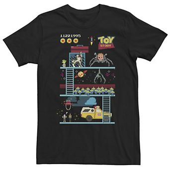 Big & Tall Disney / Pixar Toy Story 8-Bit Video Game Scene Tee