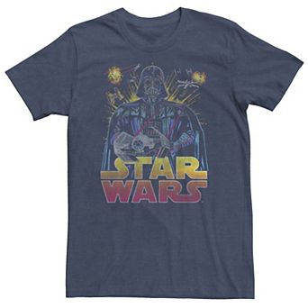 Big & Tall Star Wars Darth Vader Retro Sith Lord Tee