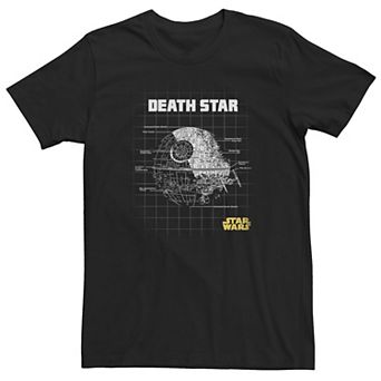 Big & Tall Star Wars Death Star Schematics Tee