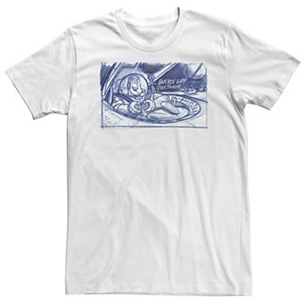 Big & Tall Disney / Pixar Toy Story Buzz Buckle Up Sketch Tee