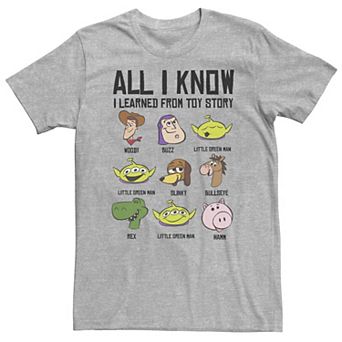 Big & Tall Disney / Pixar Toy Story All I Know I Learned From Toy Story Tee