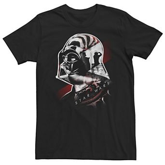 Big & Tall Star Wars Darth Vader Helmet Collage Portrait Tee