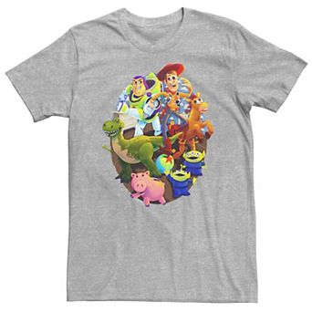 Big & Tall Disney / Pixar Toy Story Main Cast Circle Logo Tee