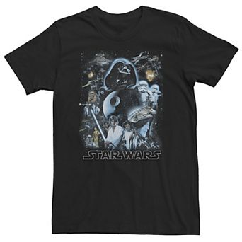Big & Tall Star Wars Galaxy Of Stars Poster Tee