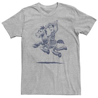 Big & Tall Disney / Pixar Toy Story Woody Bullseye Sketch Tee
