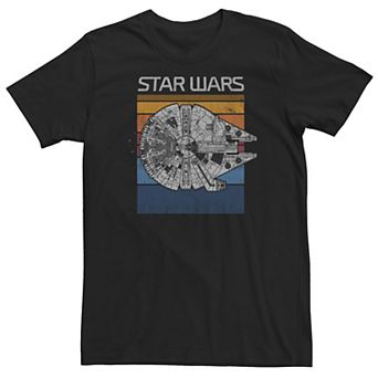 Big & Tall Star Wars Vintage Falcon Profile Tee