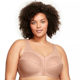 Plus Size Glamorise Full-Figure MagicLift Front-Close Wireless Bra 1210