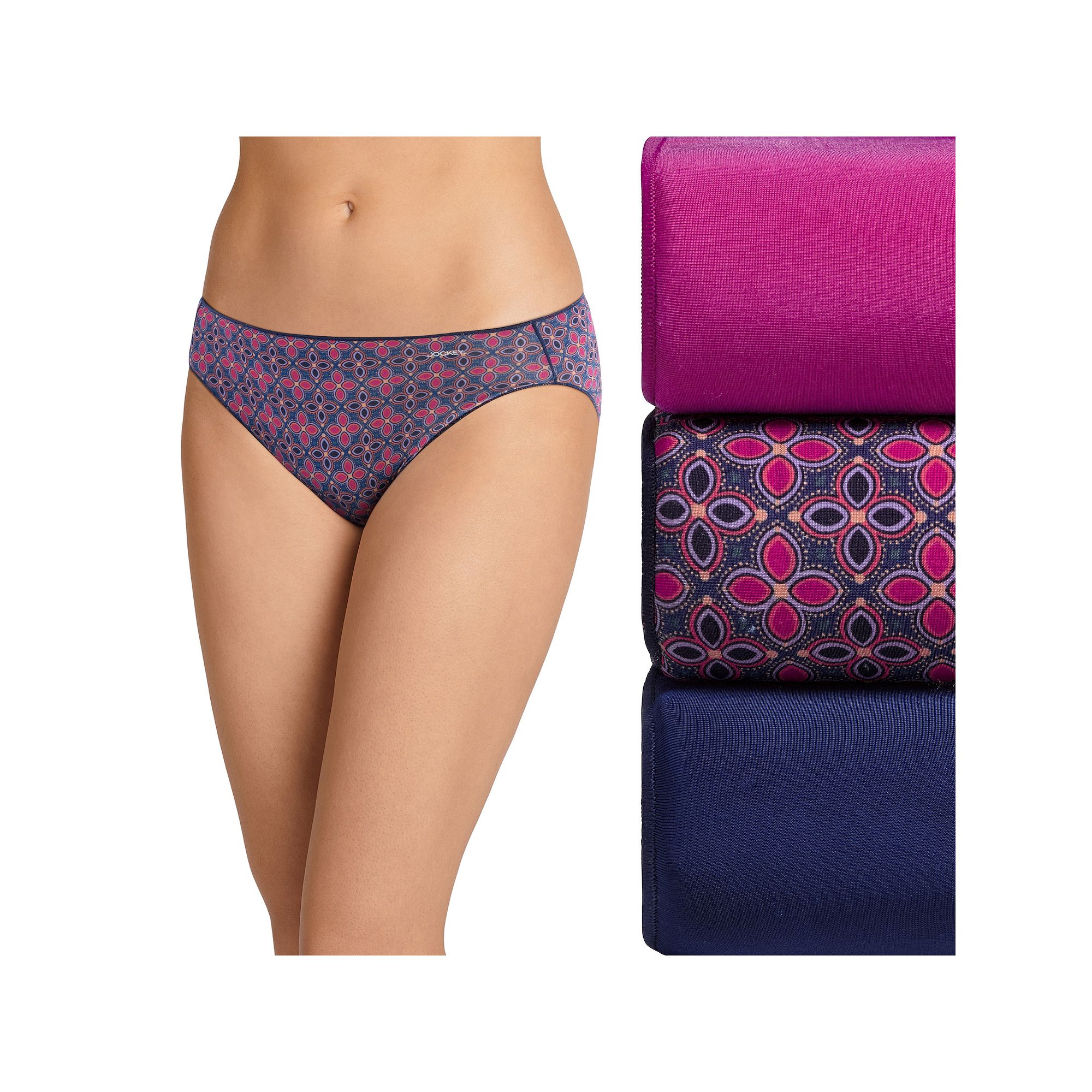 Womens Jockey® No Panty Line Promise® 3-Pack Bikini Panty Set 1770, Size