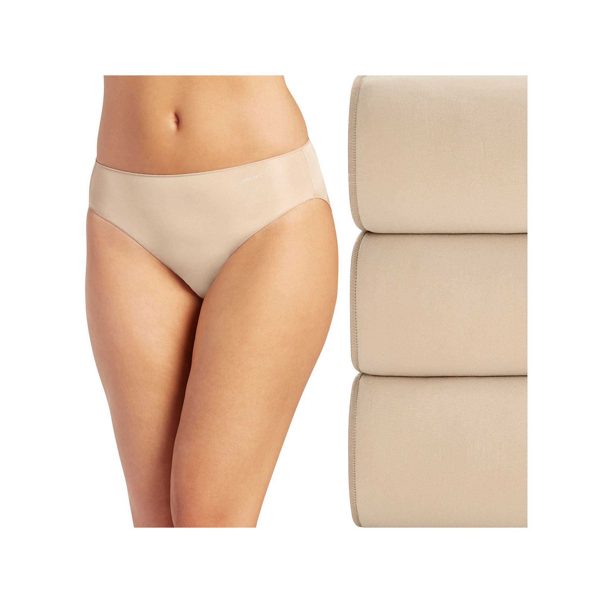 Womens Jockey® No Panty Line Promise® 3-Pack Bikini Panty Set 1770, Size
