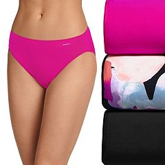 Women's Hanes 42W5CS Cotton Stretch Bikini Panty - 5 Pack  (Green/Lilac/Lavender 8) 