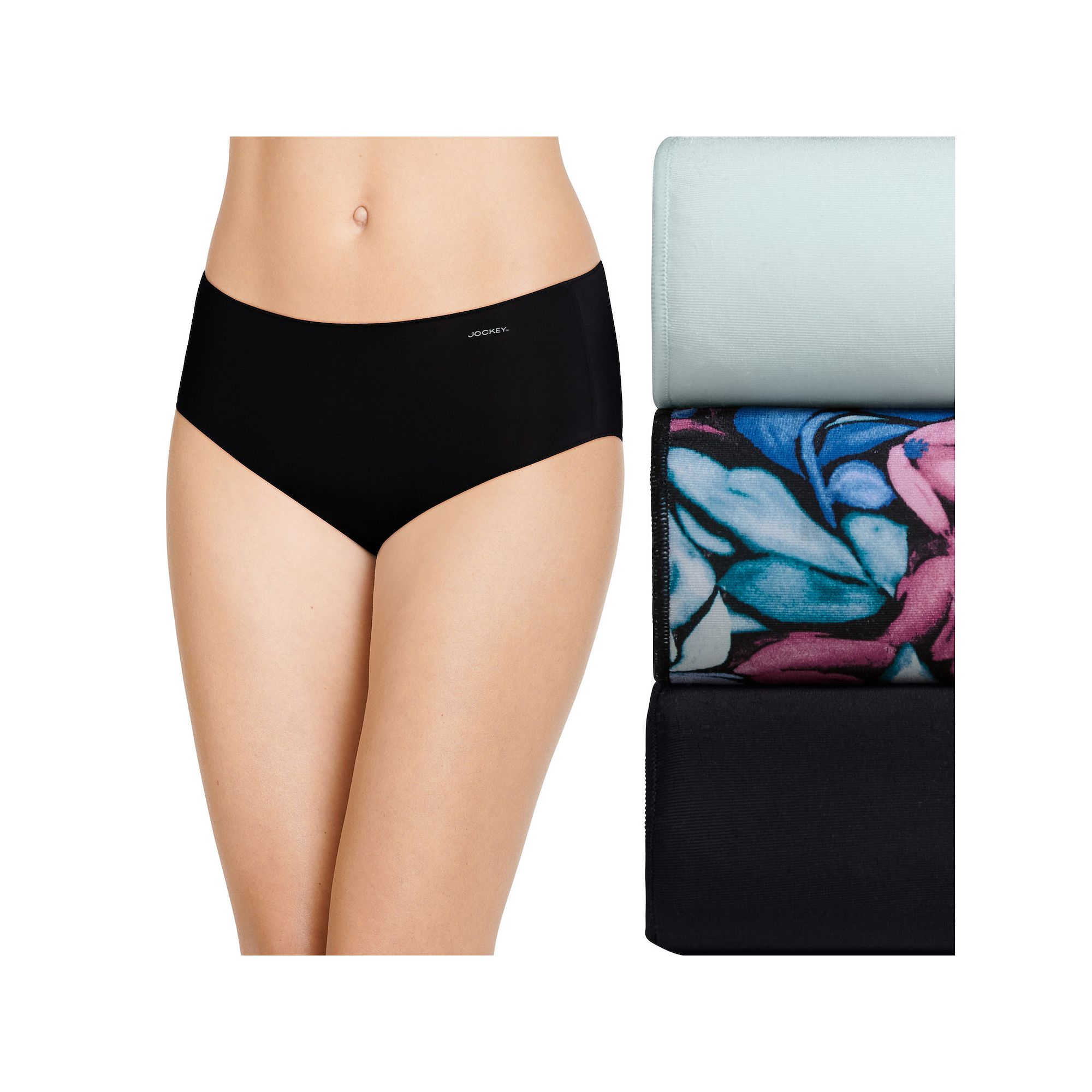 Womens Jockey® No Panty Line Promise® 3-Pack Hip Brief Panty Set 1772, S