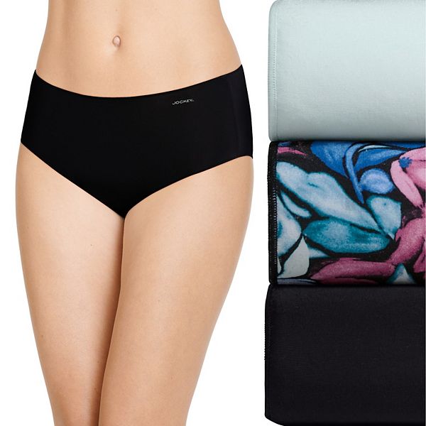 Women's Jockey® No Panty Line Promise® 3-Pack Hip Brief Panty Set 1772,  Size: 6, Black - Yahoo Shopping