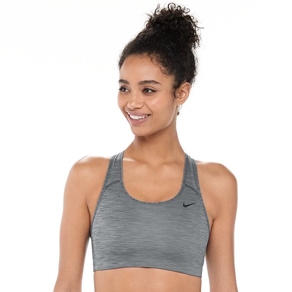 Nike Swoosh Sports Bra Gray Sleeveless DRI-FIT Woman Small S Gym