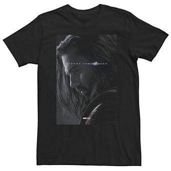 Big & Tall Marvel Avengers Endgame Bucky Barnes Avenge The Fallen Tee
